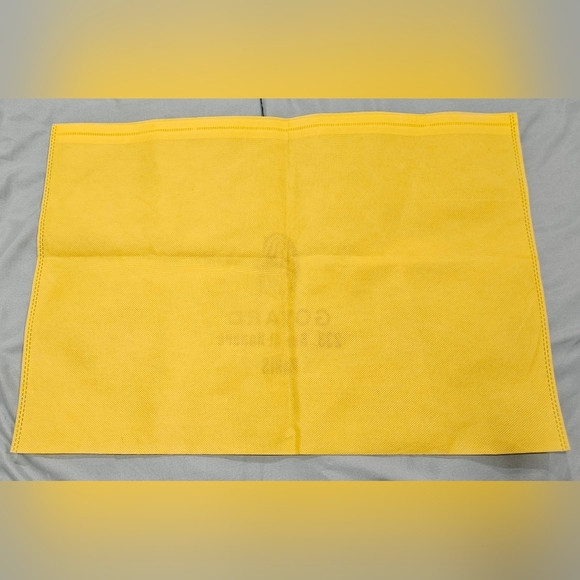 Goyard Authentic 20" X 15" Dust Bag Laundry Cover Protector Yellow Canvas Large - Picture 3 of 9
